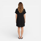 Abito camicia midi in lino relaxato con tasche laterali. 14
