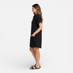 Abito camicia midi in lino relaxato con tasche laterali. 15