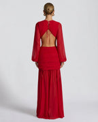 Abito Maxi con Collo Halter Elegante in Giallo 6