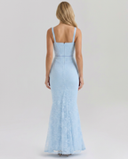 Abito maxi in pizzo elegante per donne, perfetto per occasioni formali. 2