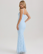 Abito maxi in pizzo elegante per donne, perfetto per occasioni formali. 3