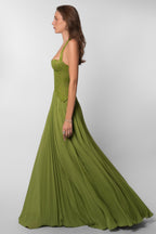 Abito maxi in pizzo romantico con scollo a cuore 23