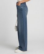 Jeans a gamba larga con fodera in pile per donne, comfort e stile quotidiano. 3