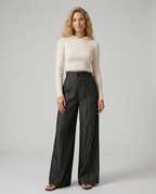 Jeans a gamba larga eleganti in denim scuro. 7
