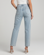 Jeans a vita alta brillanti per donne 2