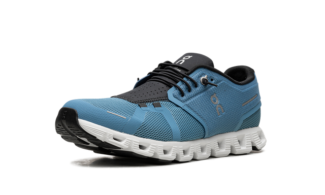 On Running Cloud 5 Niagara Blu/Schwarz sneaker elegante e traspirante. 4
