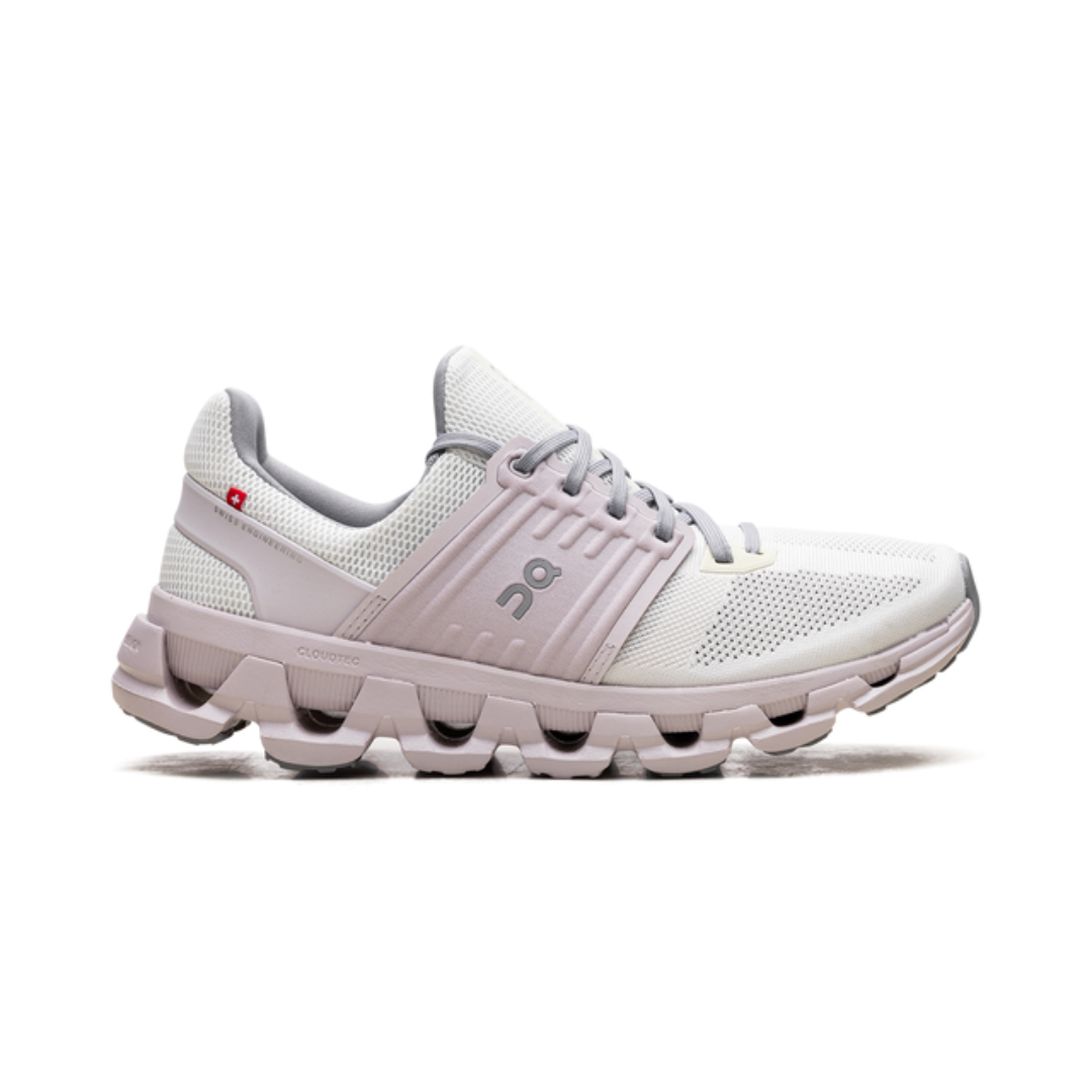 On Running Cloudswift 3 AD in Ivory Lily, scarpa da corsa elegante per donne.
