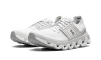On Running Cloudswift 3 in bianco e grigio, sneaker elegante e traspirante per donne. 2