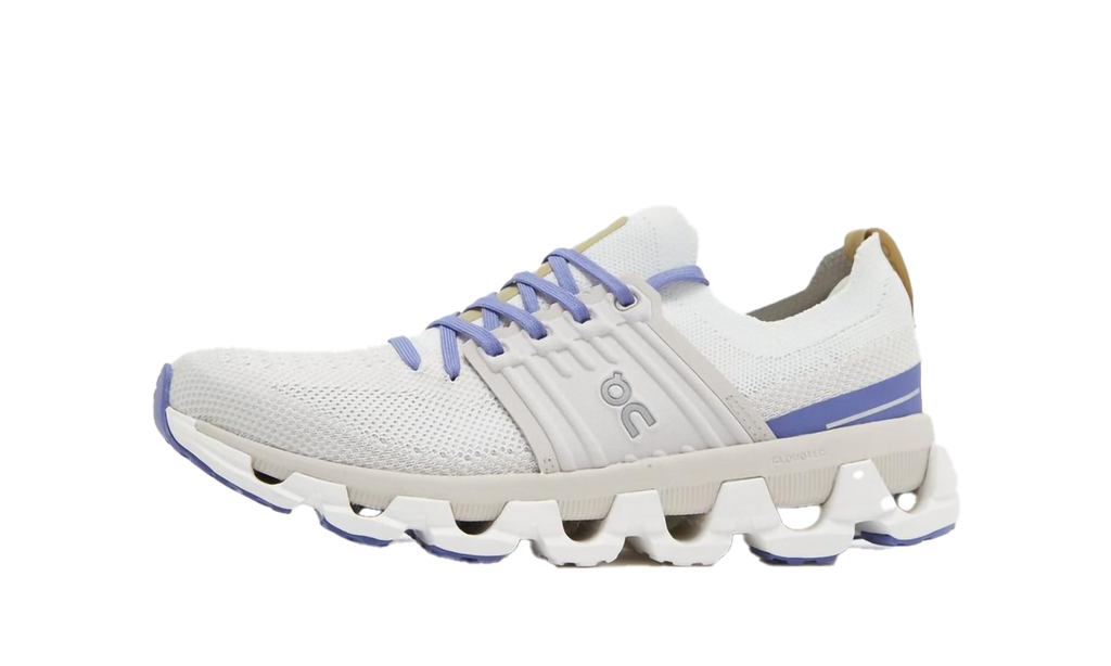 On Running Cloudswift 3 in Bianco Mirtillo, scarpe da corsa sportive per donne. 2