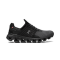 On Running Cloudswift in nero, scarpa sportiva elegante e minimalista.