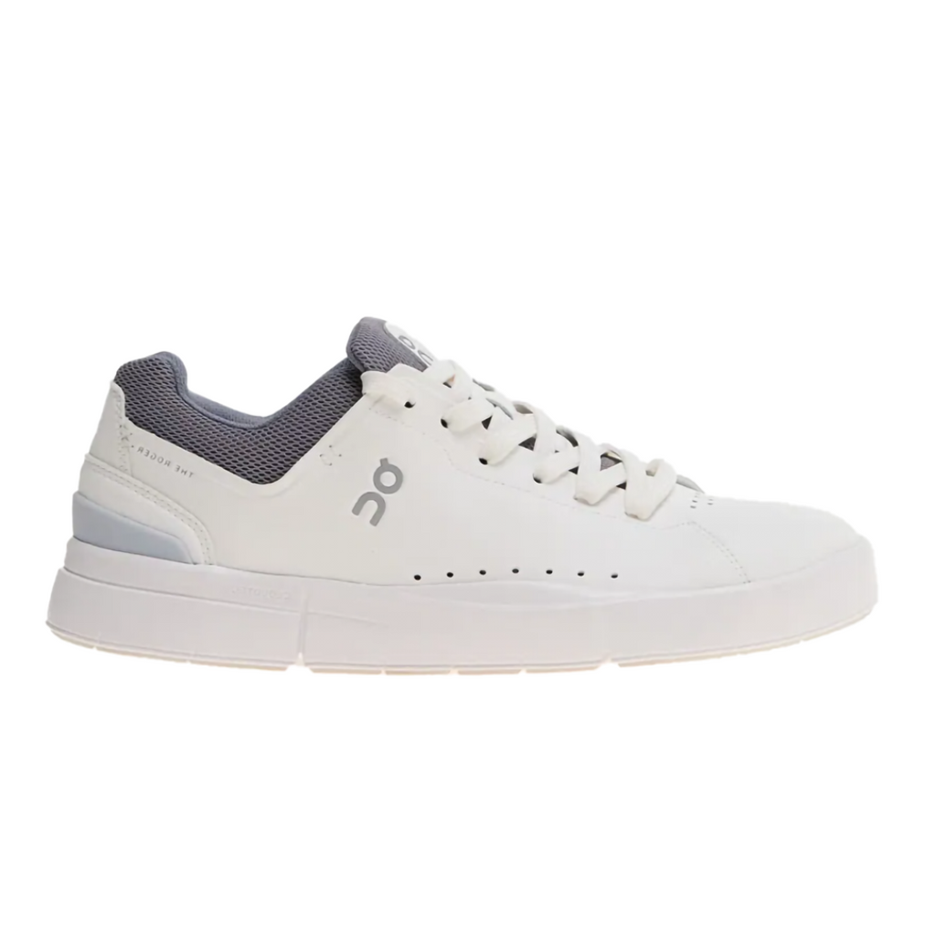 Sneaker On Running The Roger Advantage in White Fossil, design elegante e sostenibile.