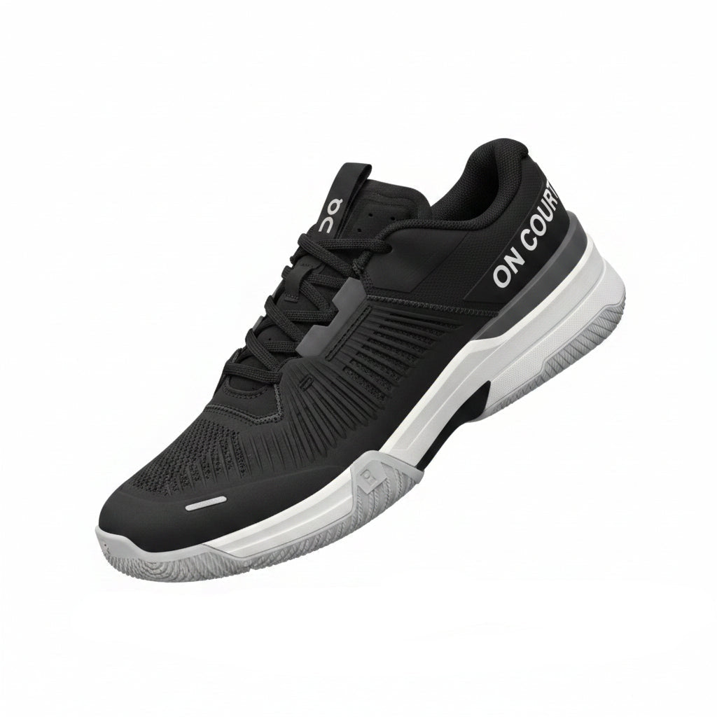 Scarpa da tennis On Running The Roger Pro Fire Unisex in nero e bianco. 2