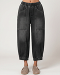 Jeans Tapered Eleganti con Vita Elasticizzata per Donne