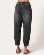 Jeans Tapered Eleganti con Vita Elasticizzata per Donne 2