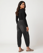 Jeans Tapered Eleganti con Vita Elasticizzata per Donne 6