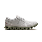 Sneaker On Running Cloud 5 in grigio ghiacciaio e verde reseda.