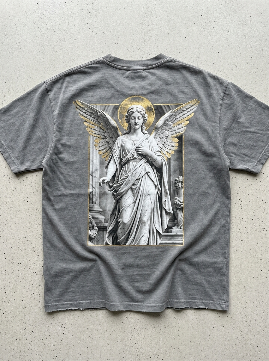 T-Shirt Oversize Angelo di Marmo - Vista posteriore