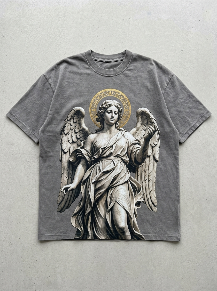 T-Shirt Oversize Angelo di Marmo - Vista frontale