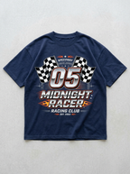 T-Shirt Oversize Y2K Pilota di Mezzanotte - Vista frontale