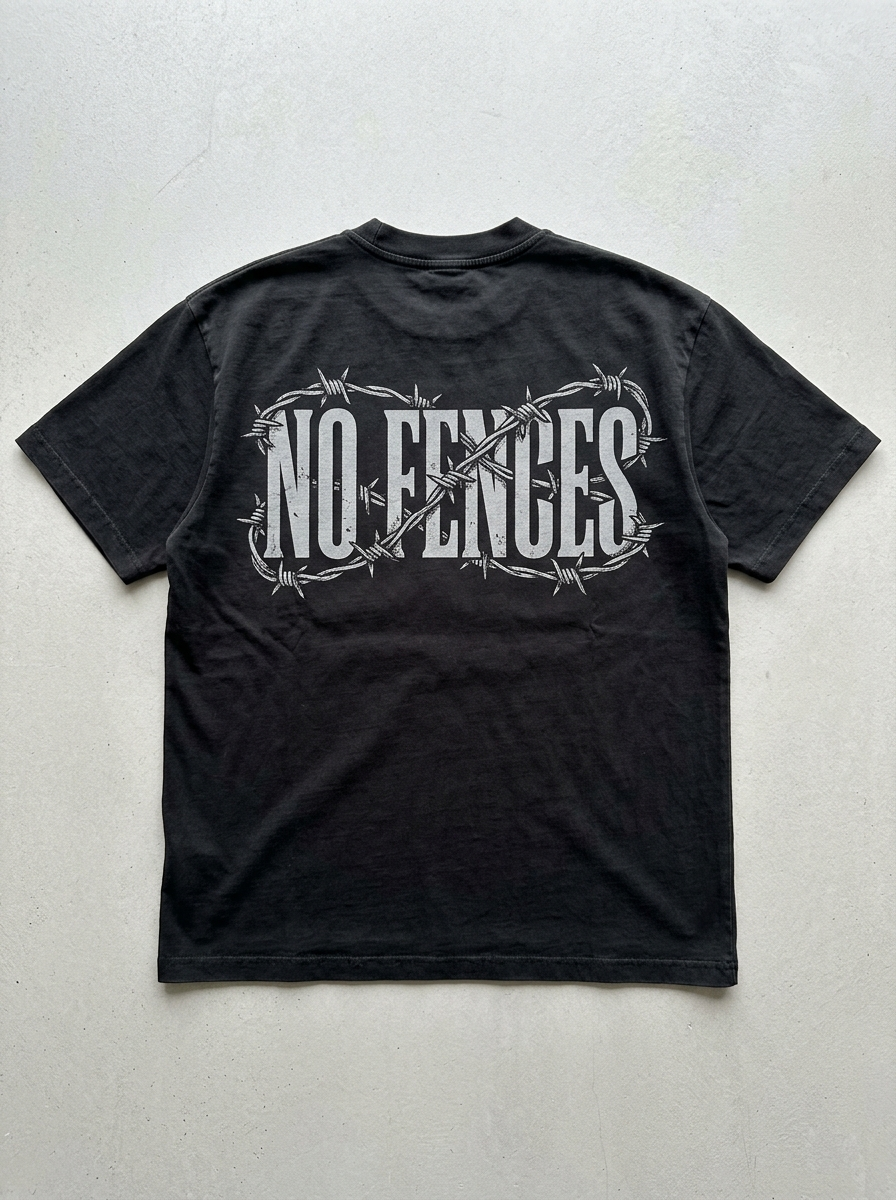 T-Shirt Oversize Senza Confini - Vista posteriore