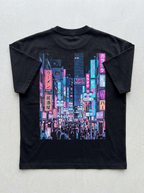 T-Shirt Oversize Neon di Tokyo - Vista posteriore