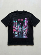 T-Shirt Oversize Neon di Tokyo - Vista frontale
